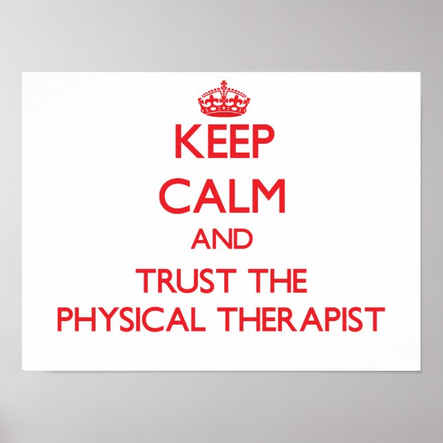 Poster Faites confiance au physiothérapeute (Devant)
