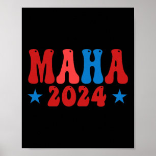 Poster Faites de l'Amérique un pays sain Maha Pro-trump C