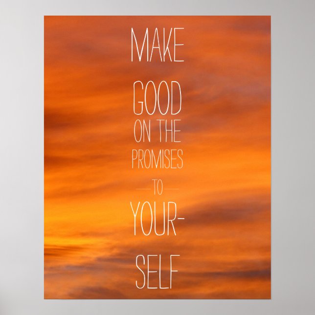 Poster Faites le bien sur les promesses qui vous sont fai (Devant)