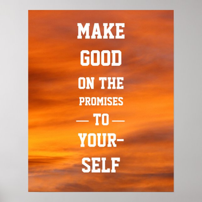 Poster Faites le bien sur les promesses qui vous sont fai (Devant)