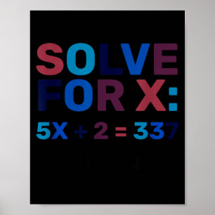 Poster Faites Le Calcul 67 Mème Drôle Six Sept, Algèbre E