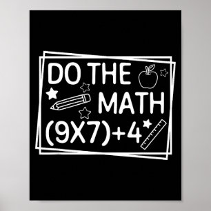 Poster Faites Le Calcul 67 Mème Drôle Six Sept Hommes Fem