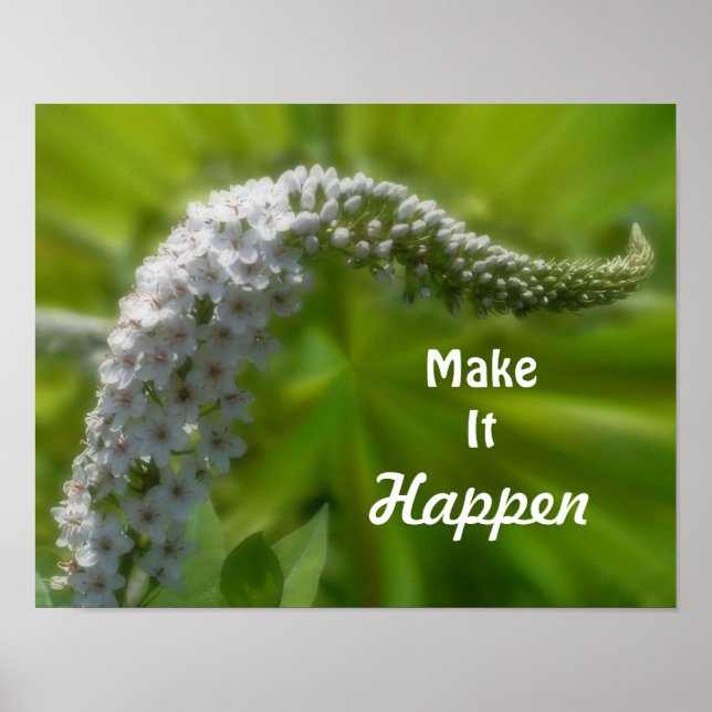 Poster Faites-le se produire Citation Inspirationnelle Fl (Devant)