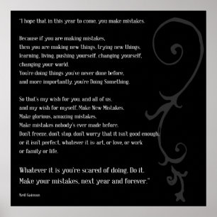 Poster Faites les erreurs