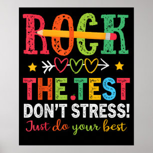 Poster Faites passer le test sans stress, faites de votre