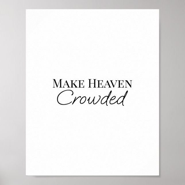 Poster Faites que le ciel soit bondé (Devant)