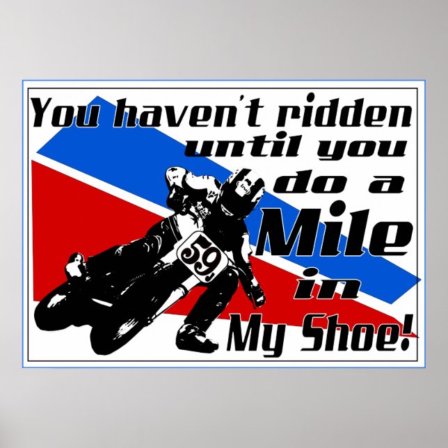 Poster Faites un Mile dans ma chaussure.... (Devant)