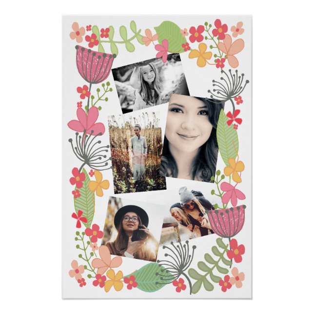 Poster Faites vos amis Souvenirs Photo Collage (Devant)