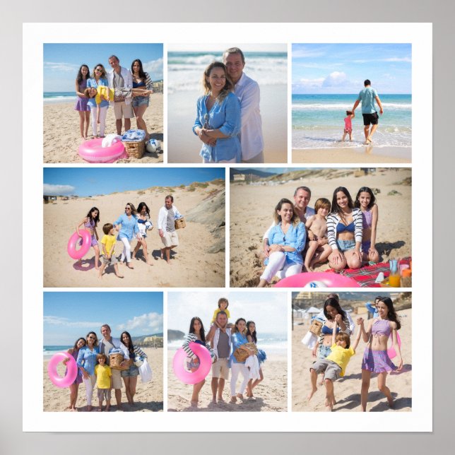 Poster Faites votre propre collection de 8 photos personn (Devant)