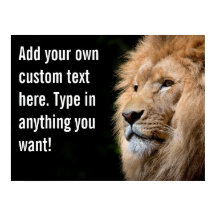 Faites votre propre Lion Motivant Texte Personnali