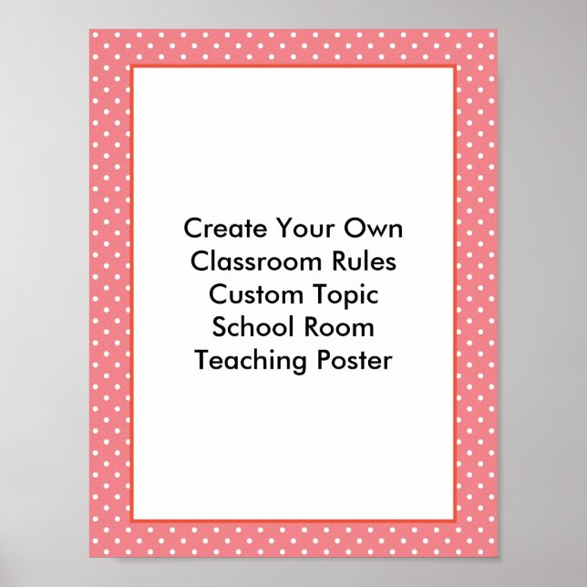 Poster Faites votre propre salle de classe personnalisée (Devant)