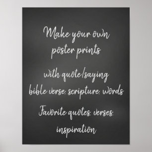Poster Faites votre propre soumission, vers, affirmation