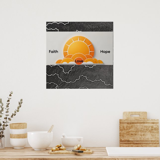 Poster Faith, Hope, Love! (Cuisine)