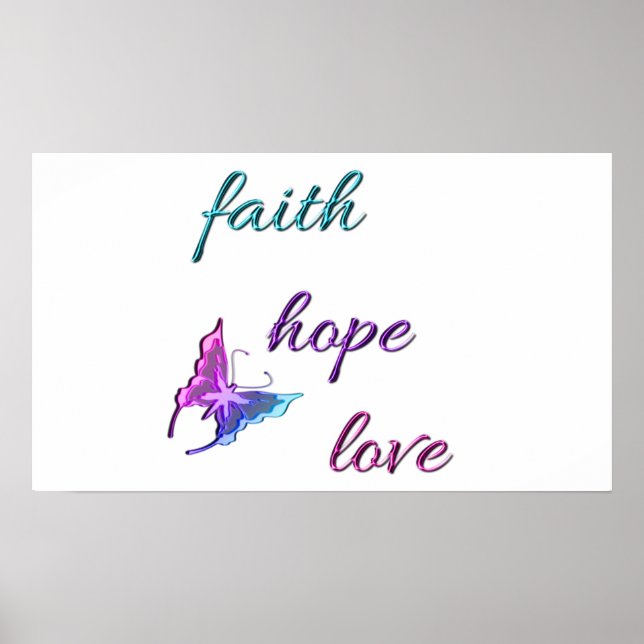 Poster Faith Hope Love (Devant)