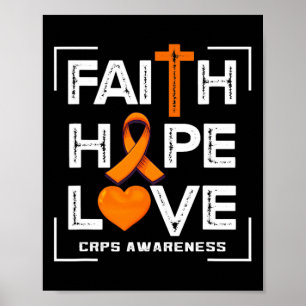 Poster Faith Hope Love Crps Sensibilisation