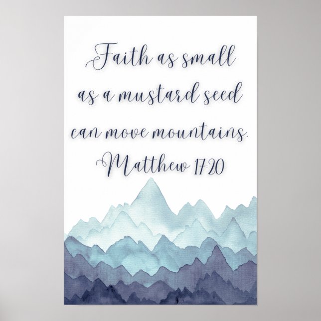 Poster Faith Moves Mountains (Devant)