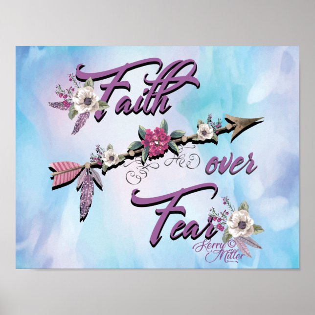 Poster Faith Over Fear (Devant)