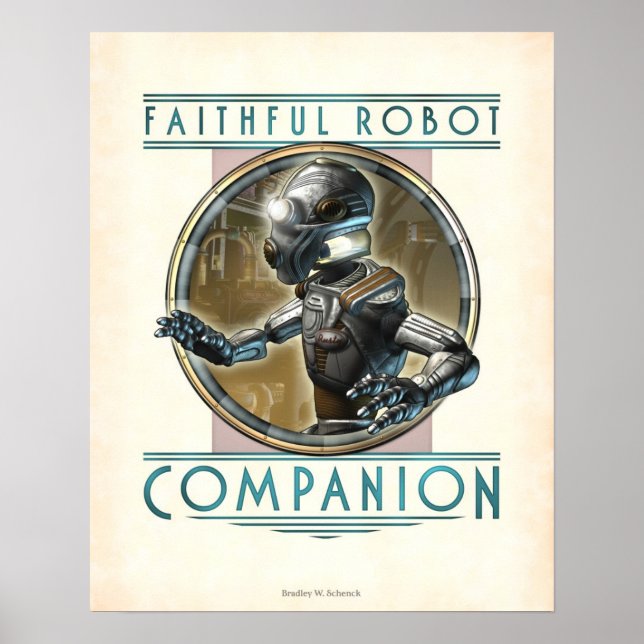 Poster Faithful Robot Companion (16x20") (Devant)