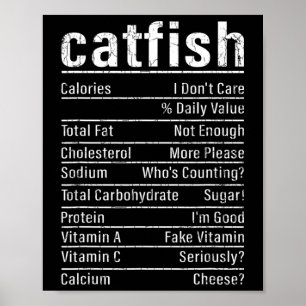 Poster Faits sur le poisson-chat amateur de pêche drôle g