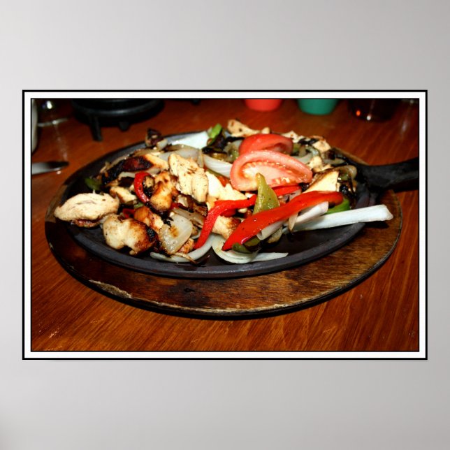 Poster Fajitas de poulet (Devant)