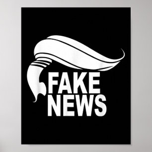 Poster Fake News Tee _ Parlant De L'Amérique _ Communicat