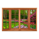 Fake Window Illustration - Spring Garden