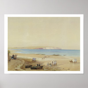 Poster Falaise de Culver, île de Wight (a/g, plume & encr