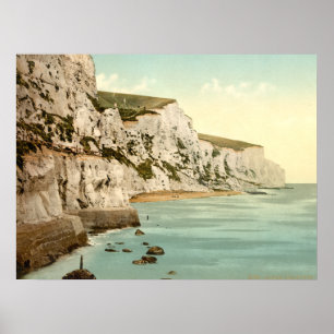 Poster Falaises blanches de Dover, Kent England