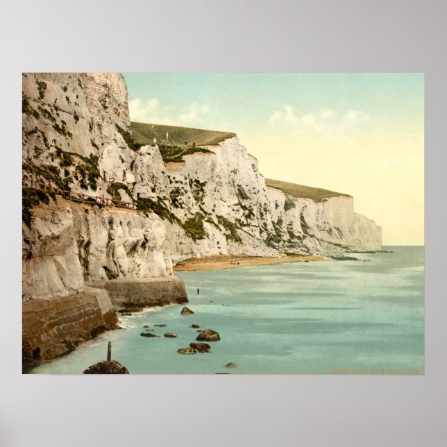 Poster Falaises blanches de Dover, Kent England (Devant)
