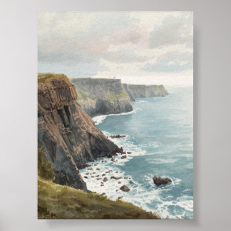 Poster Falaises côtières