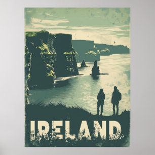 Poster Falaises de Moher Journey Irlande