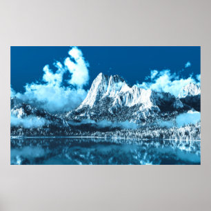 Poster Falaises d'hiver