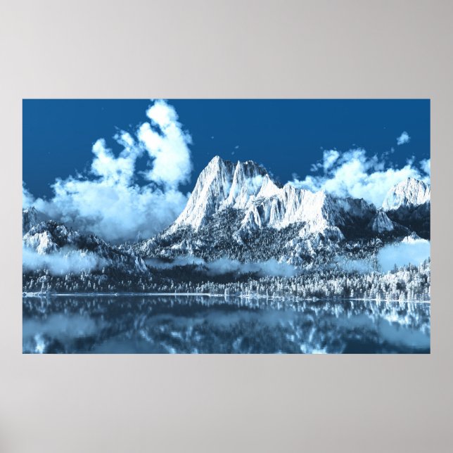 Poster Falaises d'hiver (Devant)