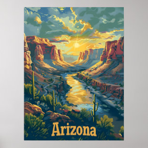 Poster Falaises du désert de l'Arizona
