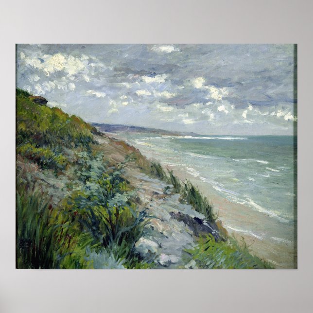 Poster Falaises en bord de mer à Trouville (Devant)