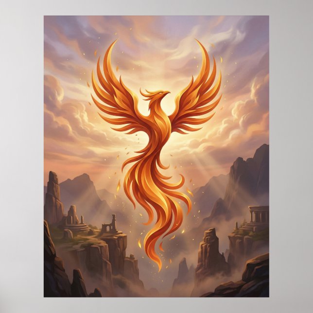 Poster Falaises sacrées du Phénix de feu (Devant)