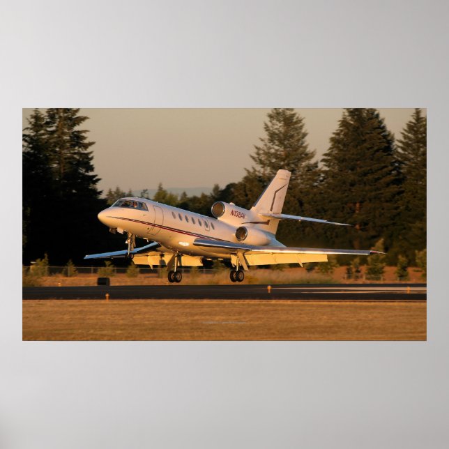 Poster Falcon 50 Touchdown (Devant)