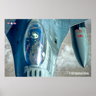 POSTER FALCON DE COMBAT F-16C