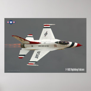 POSTER FALCON DE COMBAT F-16C