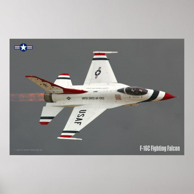 POSTER FALCON DE COMBAT F-16C (Devant)