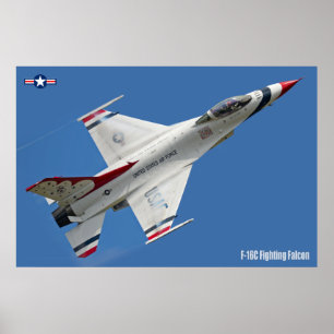 POSTER FALCON DE COMBAT F-16C