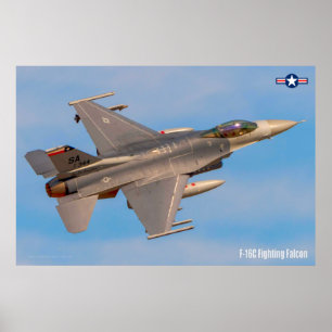 POSTER FALCON DE COMBAT F-16C