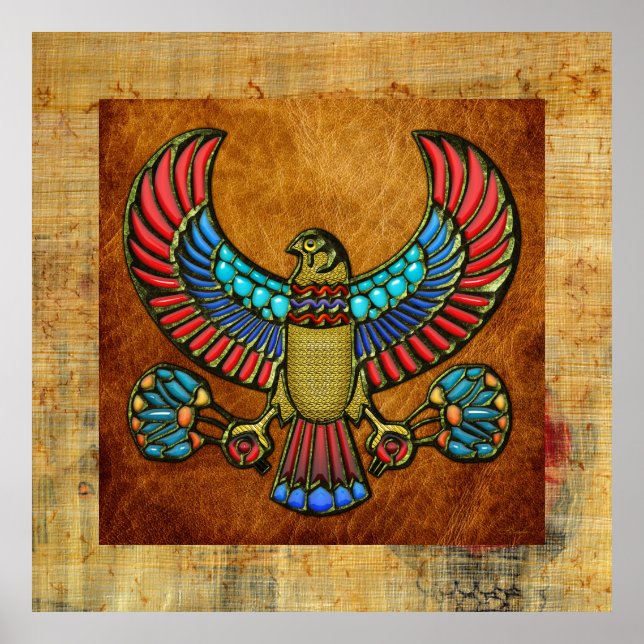 Poster Falcon égyptien (Devant)