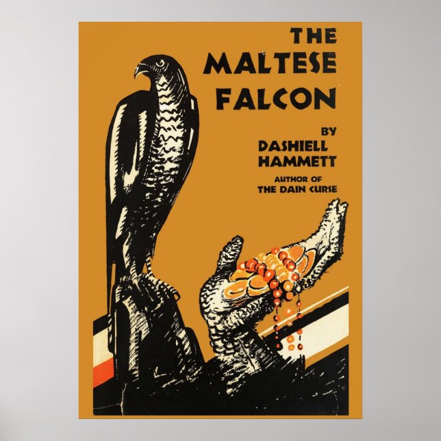 Poster Falcon maltais Dashiell Hammet Première édition C (Devant)