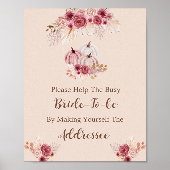 Poster Fall In Love Help The Busy Bride Address  (Devant)