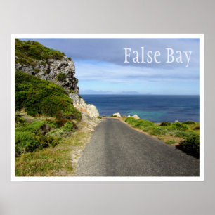 Poster False Bay, Capetown, Afrique du Sud