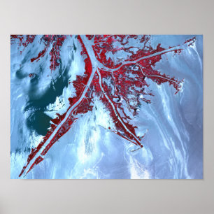 Poster False color satellite