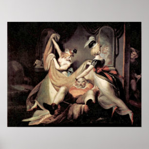 Poster Falstaff dans la corbeille par Henry Fuseli