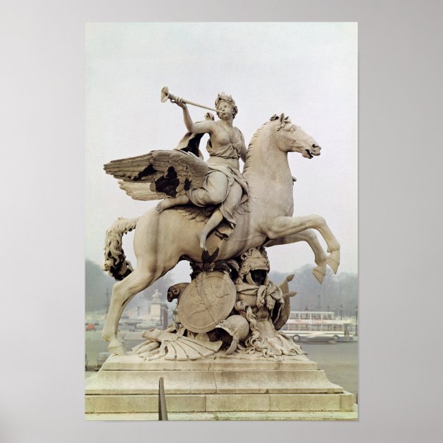 Poster Fame Riding Pegasus 1699-1702 (Devant)