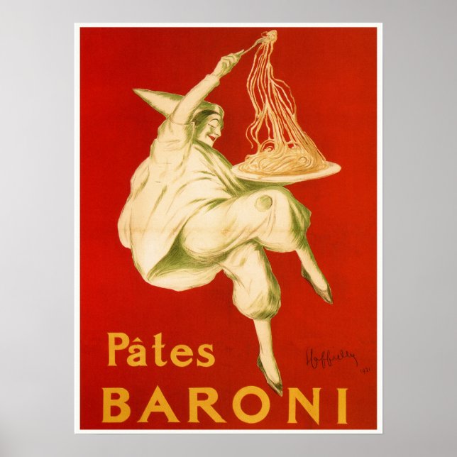 Poster Fameux Leonetto Cappiello pâtes italiennes et (Devant)